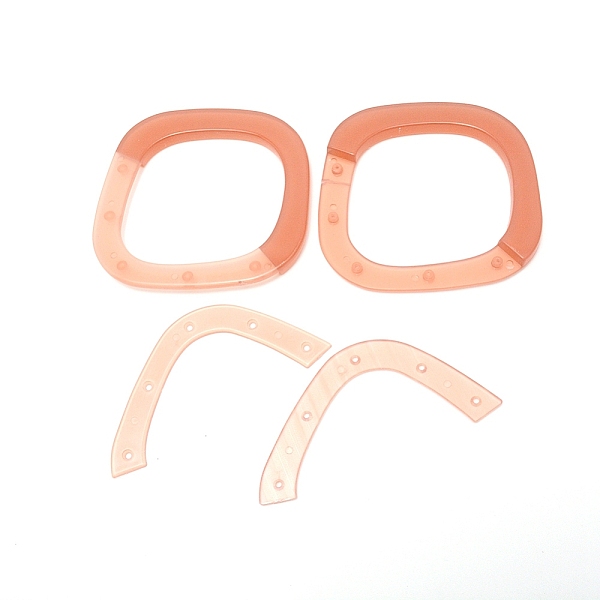 

PandaHall Plastic Bag Handles, for Bag Straps Replacement Accessories, Square, Sandy Brown, 110x113.5x9mm, Inner Size: 83x80.5mm Plastic...