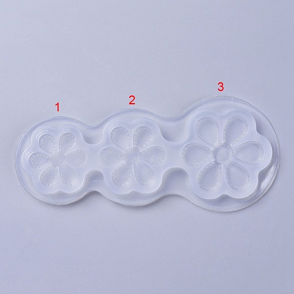 

PandaHall Food Grade Silicone Molds, Fondant Molds, For DIY Cake Decoration, Chocolate, Candy, UV Resin & Epoxy Resin Jewelry Making, Flower..., White