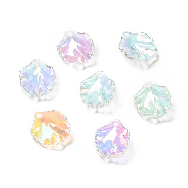 

PandaHall Transparent Acrylic Pendants, Petal Charm, AB Color, Clear AB, 17x15x4mm, Hole: 1.5mm Acrylic Petaline White