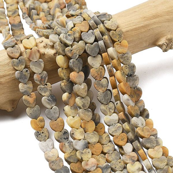 Natur verrückt Achat Perlen Stränge, matt, Herz, 6x6.5x2.5 mm, Bohrung: 0.8 mm, ca. 75-76 Stk. / Strang, 15.12''-15.16'' (38.4-38.5 cm)
