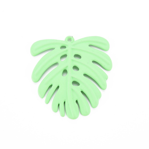 

PandaHall Spray Painted Alloy Pendants, Tropical Leaf Charms, Cadmium Free & Lead Free, Monstera Leaf, Lime, 35.5x33x2mm, Hole: 1.2mm Alloy..., Green