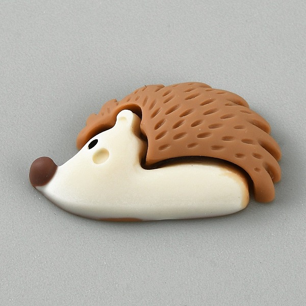 

PandaHall Forest Theme Opaque Resin Decoden Cabochons, Hedgehog Shape, Other Animal, 16x27x6mm Resin Other Animal