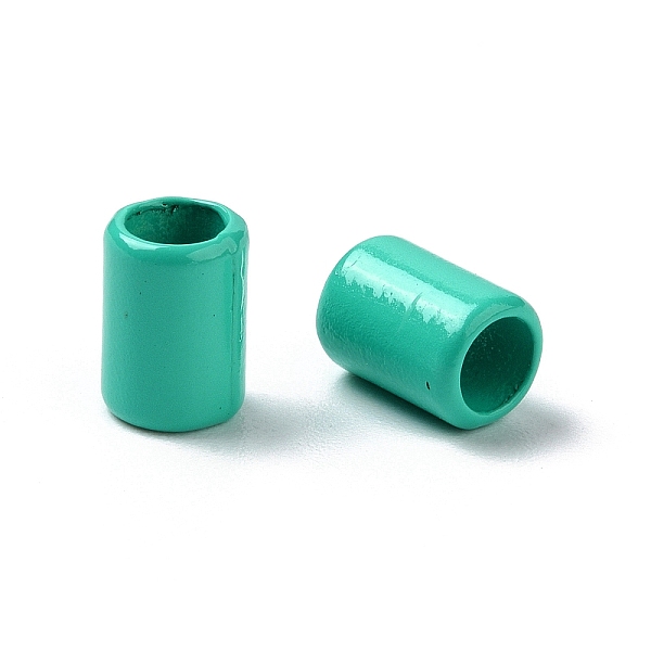 

PandaHall Column Rack Plating Spray Painted Alloy Beads for Jewelry Making, Cadmium Free & Nickel Free & Lead Free, Turquoise, 6.5x4.5mm..., Green