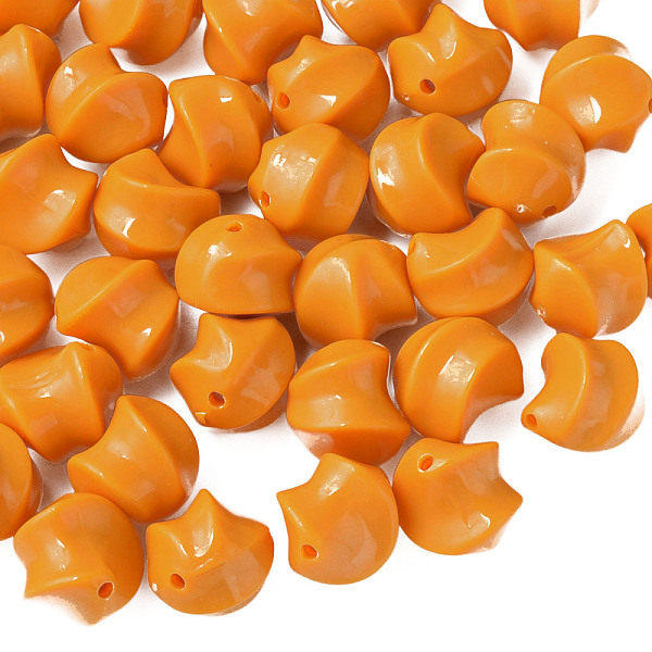 

PandaHall Opaque Acrylic Beads, Twist, Orange, 14.5x14x14mm, Hole: 1.6mm, about 390pcs/500g Acrylic Twist Orange