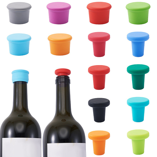 14 bouchon de bouteille en silicone 14 styles