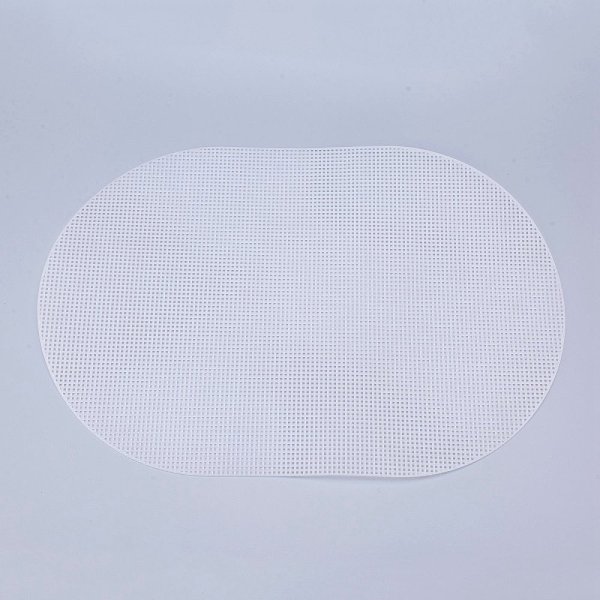 

PandaHall Plastic Mesh Canvas Sheets, for Embroidery, Acrylic Yarn Crafting, Knit and Crochet Projects, Oval, White, 46x30.8x0.15cm, Hole...
