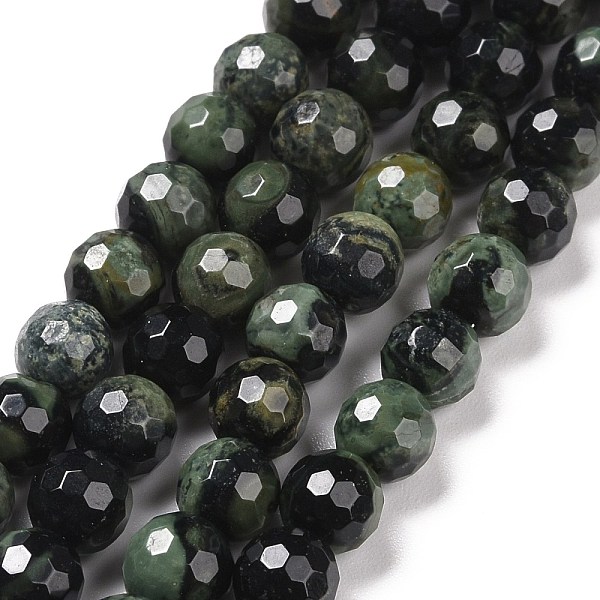 

PandaHall Natural Kambaba Jasper Beads Strands, Faceted(128 Facets), Round, 6.5mm, Hole: 1mm, about 60pcs/strand, 14.96''(38cm) Kambaba...