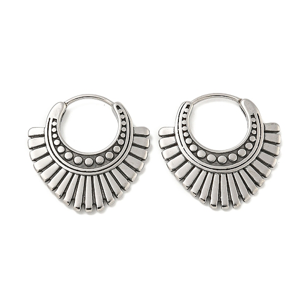 

PandaHall 316 Surgical Stainless Steel Hoop Earrings, Ring, Antique Silver, 22x21.5mm 316 Surgical Stainless Steel Ring