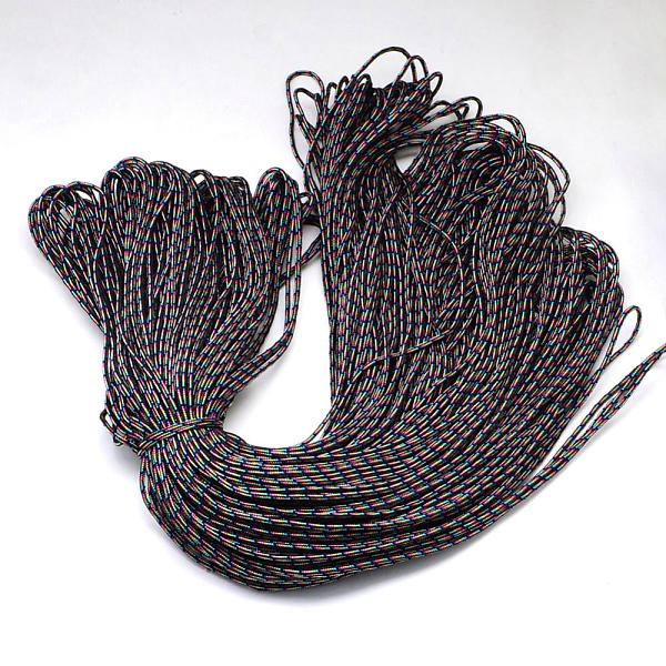 

PandaHall Polyester & Spandex Cord Ropes, 1 Inner Core, Colorful, 2mm, about 109.36 yards(100m)/bundle Polyester