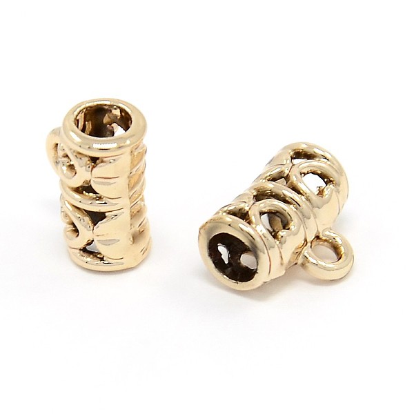 

PandaHall Nickel Free & Lead Free Light Gold Alloy Tube Bails, Loop Bails, Bail Beads, Long-Lasting Plated, 12x9x6mm, Hole: 1mm, Inner...