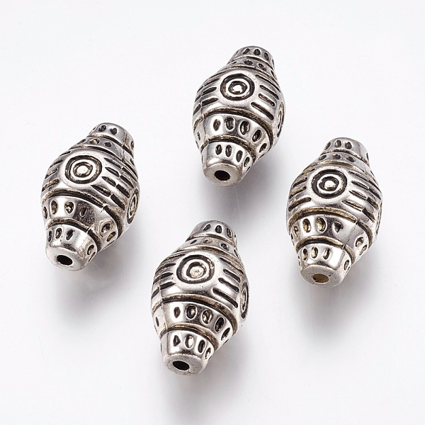 

PandaHall CCB Plastic Beads, Bicone, Antique Silver, 33x18mm, Hole: 3mm Plastic Bicone
