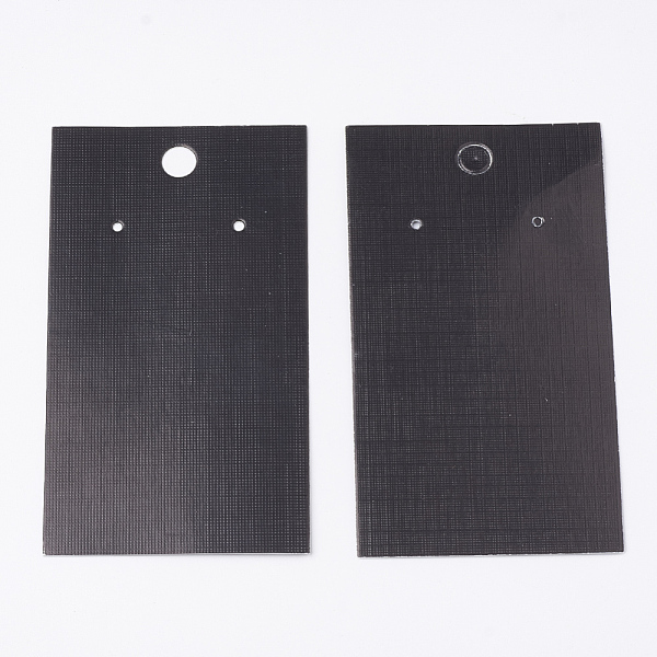 

PandaHall Paper Display Cards, Used For Necklaces, Earrings, Bracelets and Pendants, Rectangle, Black, 9x5x0.03cm, Hole: 0.65cm Paper...