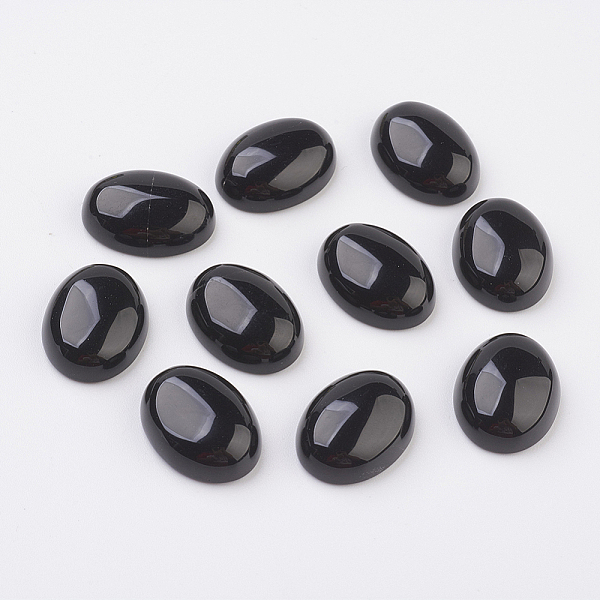 

PandaHall Natural Obsidian Flat Back Cabochons, Oval, 25x18x7~7.5mm Obsidian Oval