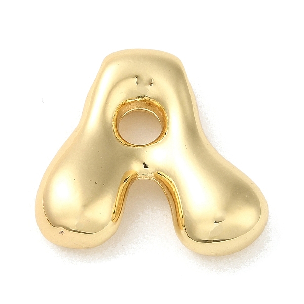 

PandaHall Brass Pendant, Real 18K Gold Plated, Letter A, 22x23x6.8mm, Hole: 3x2.3mm Brass Letter A