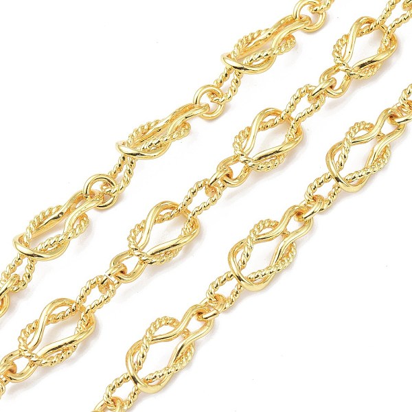 

PandaHall Alloy Link Chains, with Spool, Long-Lasting Plated, Unwelded, Golden, 7~22x7~10x1.5~4mm, about 10.93 yards(10m)/roll Alloy