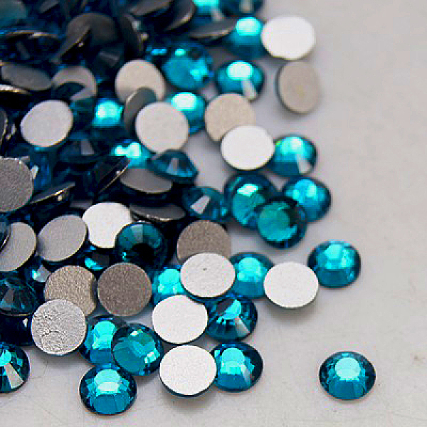 Perle en verre de dos plat