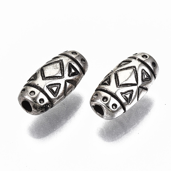 

PandaHall CCB Plastic Beads, Oval, Antique Silver, 10.5x5.5x4.5mm, Hole: 1.5mm, about 3800pcs/500g Plastic Oval