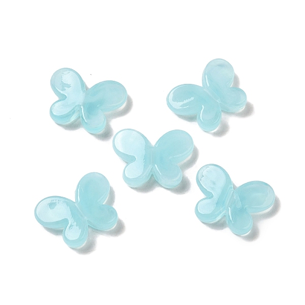 

PandaHall Transparent Acrylic Beads, Butterfly, Pale Turquoise, 12.8x17.3x4.4mm, Hole: 2mm, about 940pcs/500g Acrylic Butterfly