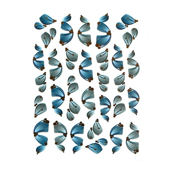

PandaHall Nail Decals Stickers, Ribbon Self-adhesive Nail Art Supplies, for Woman Girls DIY Nail Art Design, Marine Blue, 103x80mm Paper...