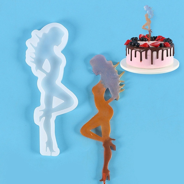 モダンな女性の形の食品グレードのシリコン ロリポップ型