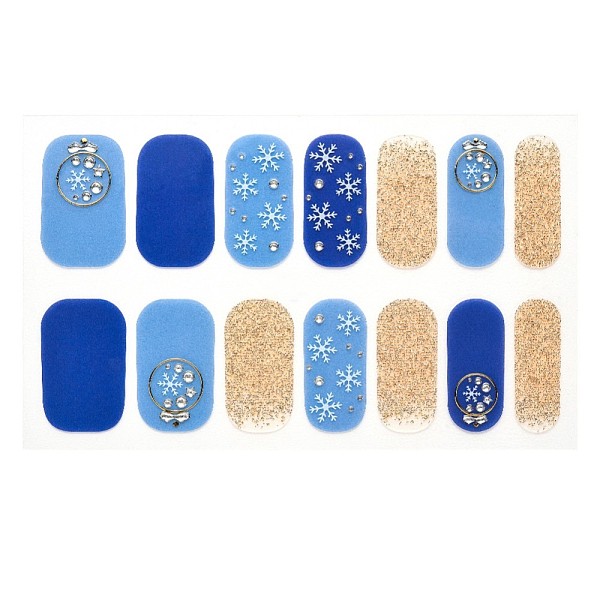 

PandaHall Full Wrap Gradient Nail Polish Stickers, Tartan Snowflake Leopard Print Self-Adhesive Glitter Powder Gel Nail Art Decals, for Nail...