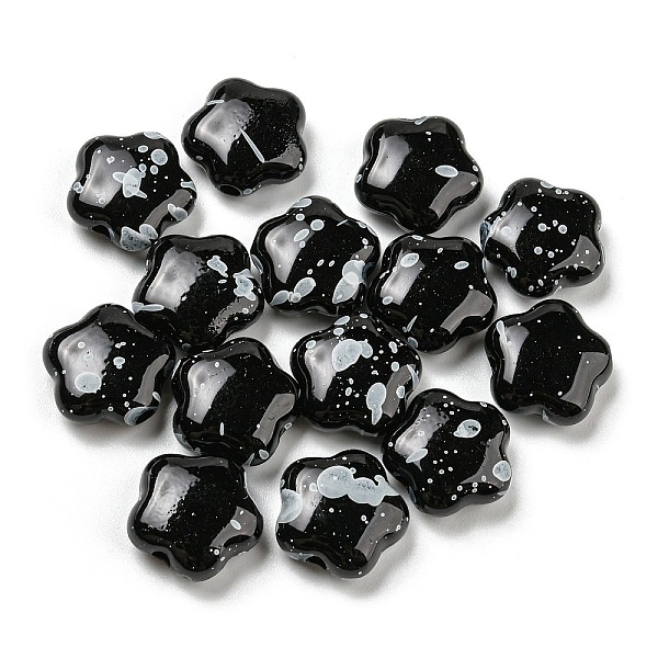 

PandaHall Spray Painted Opaque Acrylic Beads, Star, Black, 14.5x15x6.5mm, Hole: 2.2mm Acrylic Star Black