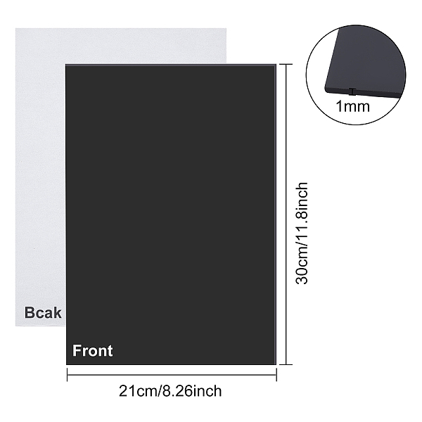 

PandaHall Silicone Single Side Board, with Adhesive Back, Rectangle, Black, 30x21x0.1cm Silicone Rectangle Black