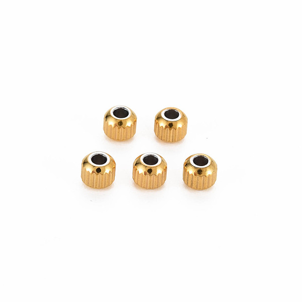 

PandaHall 201 Stainless Steel Beads, Column, Cadmium Free & Nickel Free & Lead Free, Rondelle, Golden, 4x3.5mm, Hole: 1.6mm 201 Stainless...