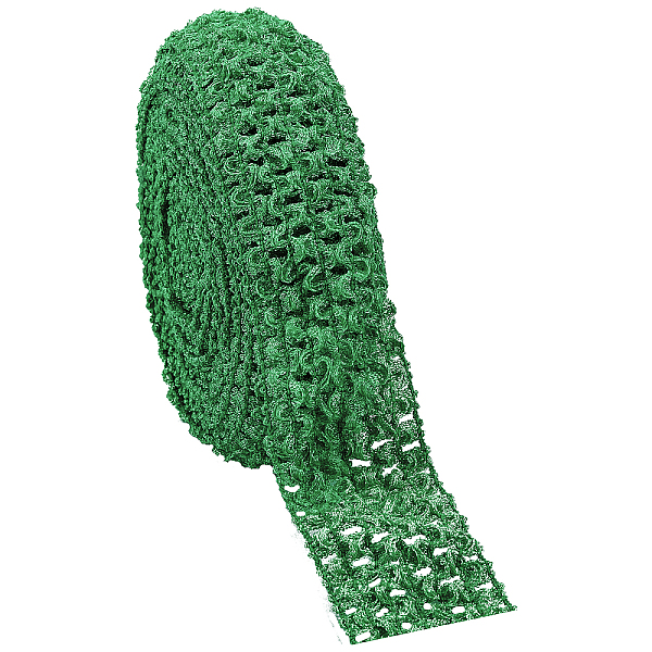 

PandaHall Polyester Ribbons, Elastic Crochet Headband, for Baby Headbands, Green, 42mm Polyester None Green
