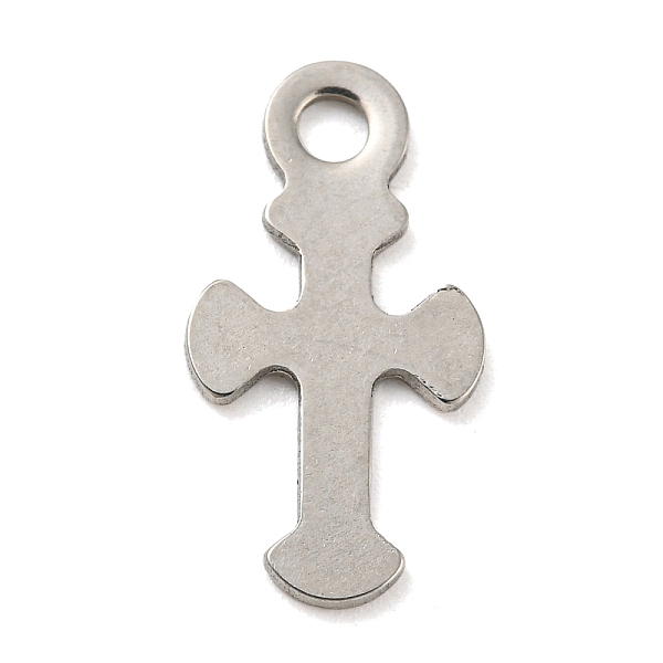 

PandaHall 201 Stainless Steel Pendants, Cross Charm, Religion, Stainless Steel Color, 15.5x8x1mm, Hole: 1.8mm 201 Stainless Steel Cross