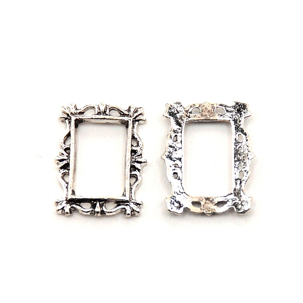 

PandaHall Alloy Nail Alloy Photo Frame Design, 3D Retro Hollow Nail Art Decoration Patch, Rectangle, Antique Silver, 13x10x1mm Alloy...