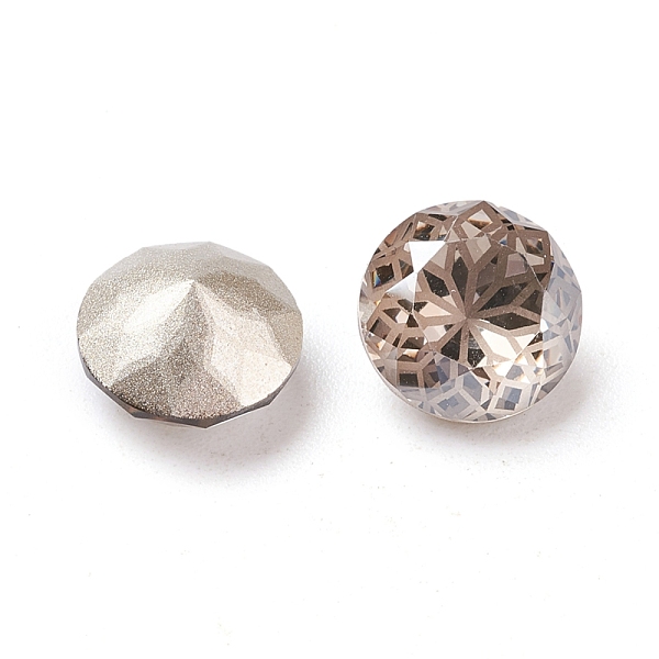 

PandaHall K9 Glass Rhinestone Pointed Back Cabochons, Random Color Back Plated, Faceted, Diamond, Flower Pattern, Satin, 10x6mm Glass..., Gray