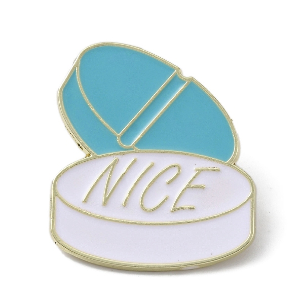 

PandaHall Alloy Nice Pill Shape Brooch, Enamel Pins for Backpack, Clothes, Blue, 30x26.5x1.5mm Alloy+Enamel Others Blue