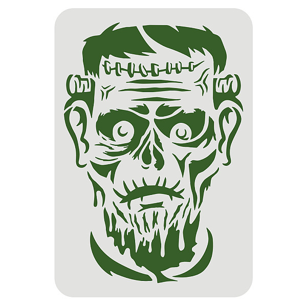PandaHall FINGERINSPIRE Frankenstein Drawing Stencil 29.7x21cm Reusable Scary Frankenstein Painting Stencil Halloween Theme Stencil for...