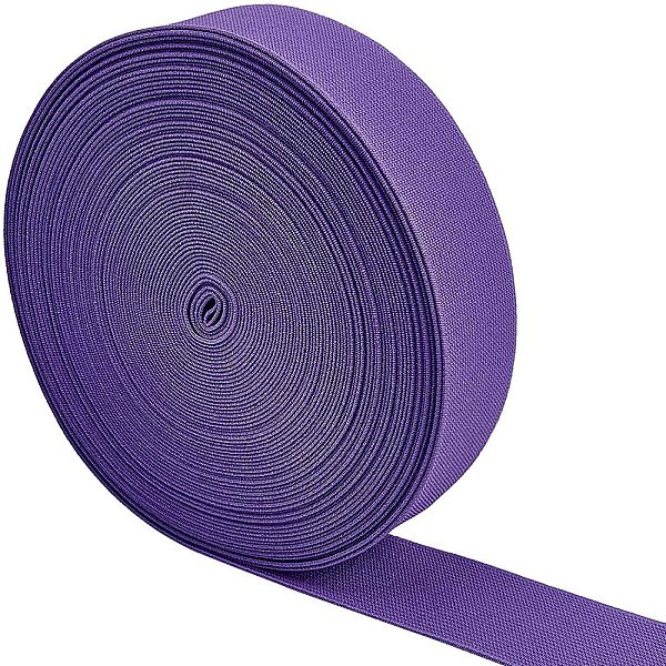 

PandaHall SUPERFINDINGS 16m Wide Medium Orchid Elastic Band Ultra Wide Thick Flat Elastic Band Webbing Garment Sewing Accessories for Sewing..., Purple