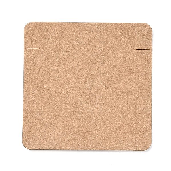 

PandaHall Blank Kraft Paper Bracelets Display Cards, Square, BurlyWood, 6x6x0.05cm Paper Square Orange