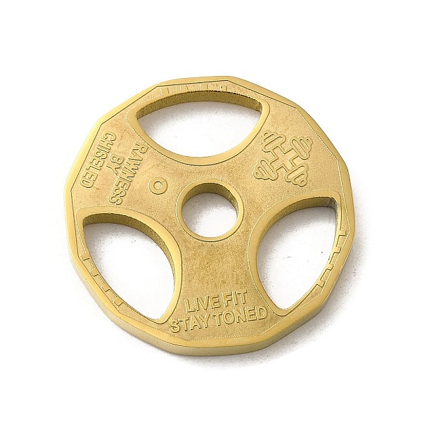 

PandaHall 304 Stainless Steel Pendants, Barbell, Golden, 26x3mm, Hole: 5mm 304 Stainless Steel Others