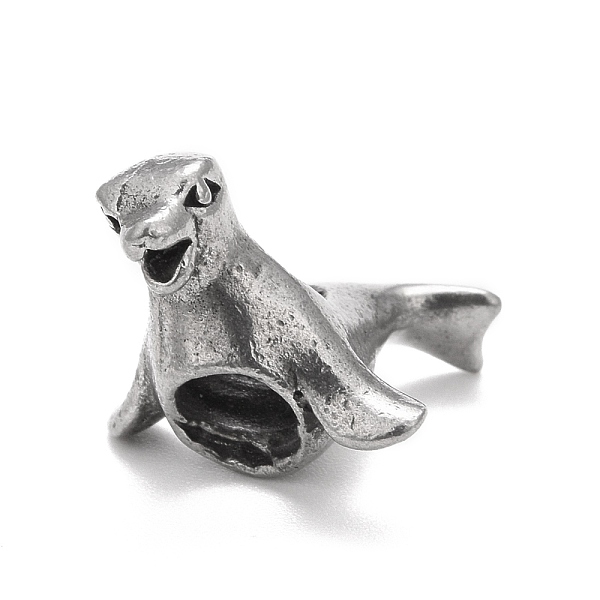 

PandaHall 304 Stainless Steel European Beads, Large Hole Beads, Seal, Antique Silver, 13x14.5x15mm, Hole: 4mm 304 Stainless Steel Other...