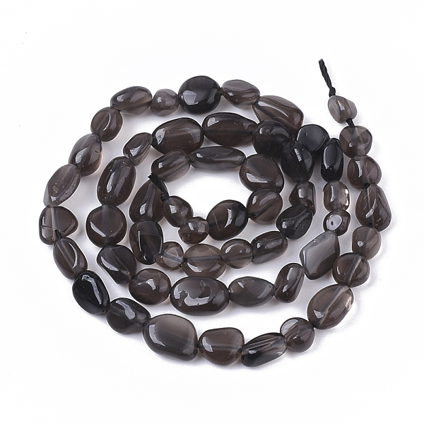 

PandaHall Natural Obsidian Beads Strands, Nuggets, Tumbled Stone, 5~11x5~8x3~6mm, Hole: 0.8mm, about: 52~56pcs/Strand, 15.94 inch(40.5cm)...