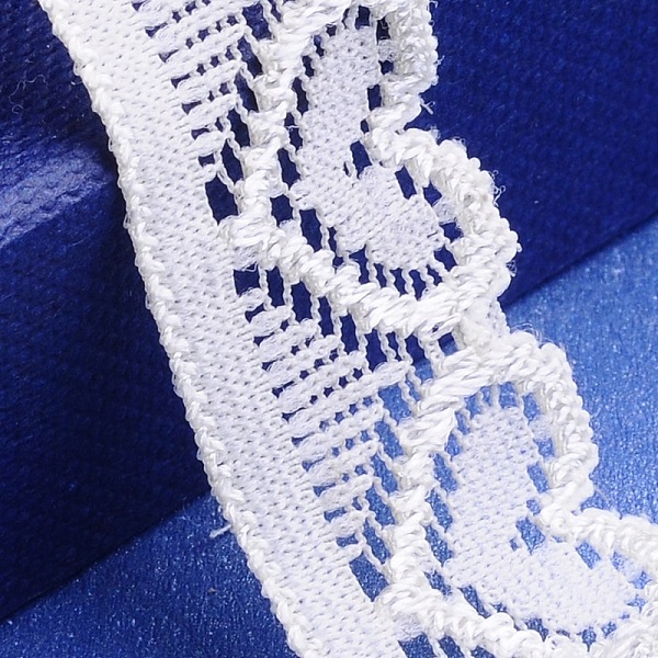 

PandaHall Stretchy Lace Trim Nylon String Threads for Jewelry Making, with Heart Pattern, White, 3/4 inch(18mm), 200yards/roll(182.88m/roll)...