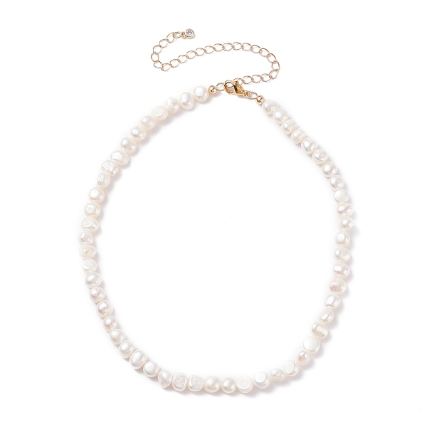 

PandaHall Vintage Natural Pearl Beaded Necklace for Women, White, 19.29 inch(49cm) Pearl White