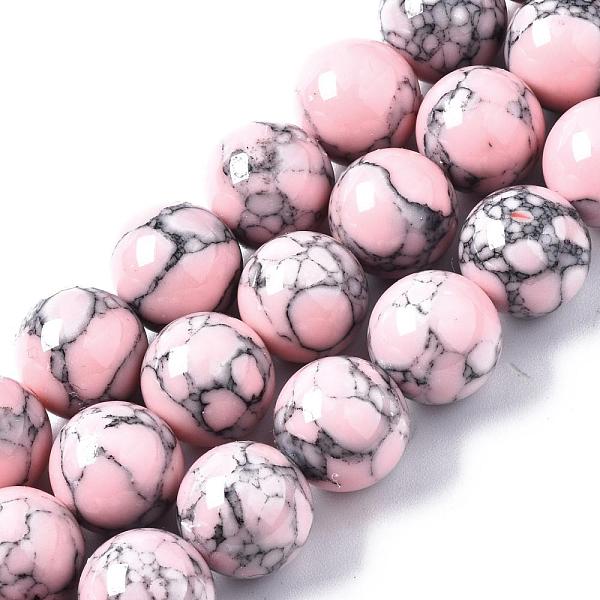 

PandaHall Dyed Synthetic Turquoise Gemstone Bead Strands, Round, Pink, 12mm, Hole: 1.5mm, about 33pcs/strand, 15.7 inch Synthetic Turquoise...