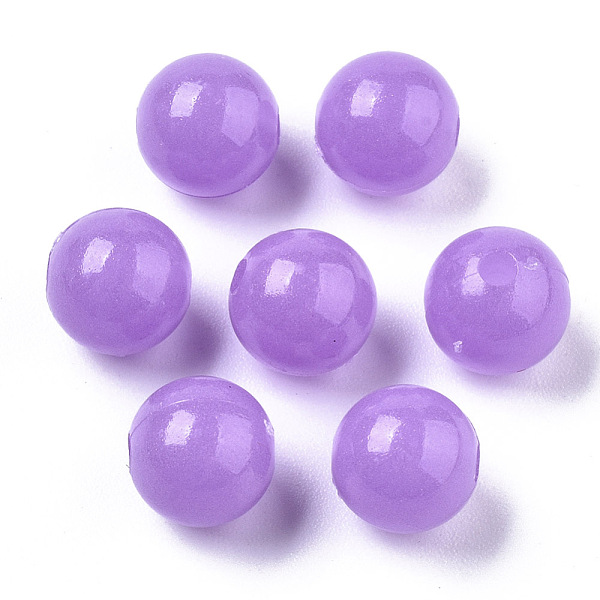 

PandaHall Luminous Acrylic Beads, Glow in the Dark, Round, Medium Orchid, 8mm, Hole: 1.8mm, about 1850pcs/500g Acrylic Round Purple