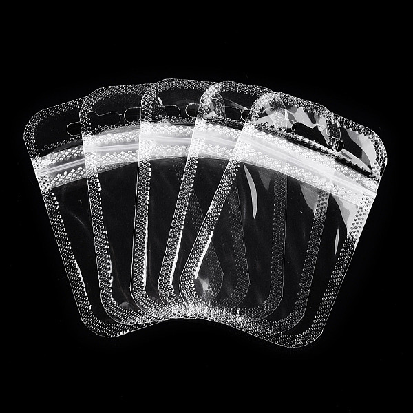 

PandaHall Transparent Plastic Zip Lock Bags, Resealable Packaging Bags, Rectangle, Clear, 9x5.5x0.02cm, Unilateral Thickness: 2.3 Mil...
