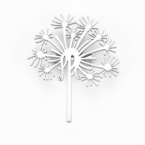 

PandaHall Dandelion Brooch, 201 Stainless Steel Flower Lapel Pin for Backpack Clothes, Nickel Free & Lead Free, Stainless Steel Color...