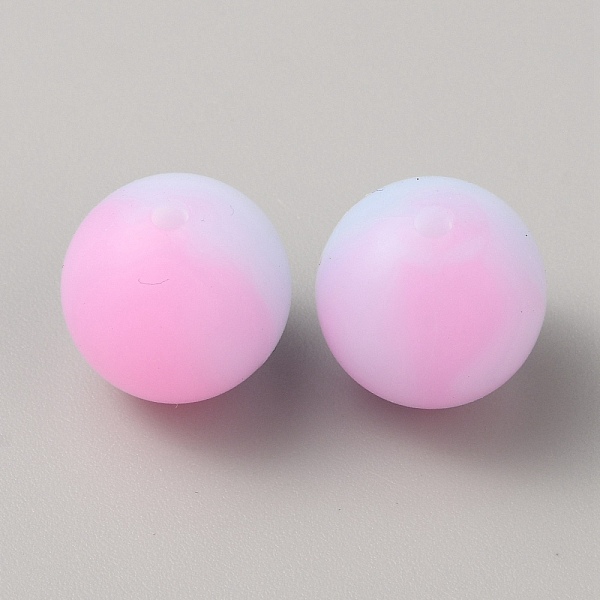 

PandaHall Luminous Round Food Grade Silicone Beads, Chewing Beads For Teethers, DIY Nursing Necklaces Making, Lilac, 15x14.5mm, Hole: 2mm..., Purple