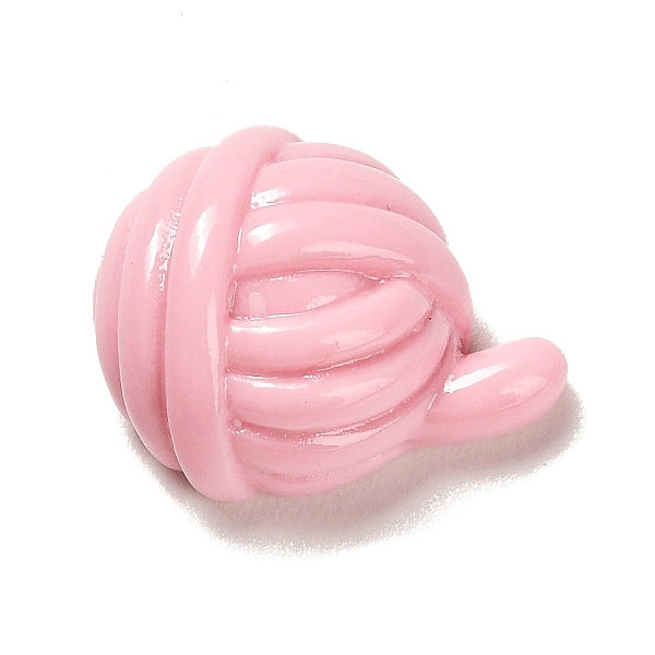 

PandaHall Opaque Resin Decoden Cabochons, Pink, Yarn Ball, Round, 14x17x8mm Resin Round Pink