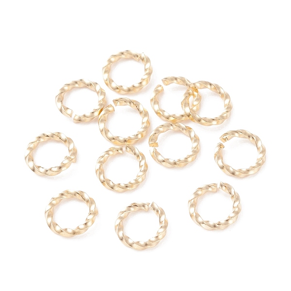 

PandaHall 304 Stainless Steel Jump Rings, Open Jump Rings, Twisted, Real 24k Gold Plated, 8x1.2mm, Inner Diameter: 5.5~6mm 304 Stainless...