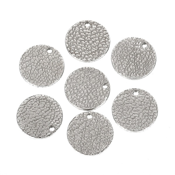 

PandaHall 304 Stainless Steel Charms, Textured, Laser Cut, Flat Round, Stainless Steel Color, 15x1.6mm, Hole: 1mm 304 Stainless Steel Flat...