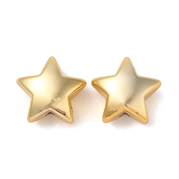 

PandaHall CCB Plastic Beads, Star, Golden, 19x18x11mm, Hole: 2mm Plastic Star